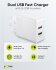 Goobay Ladeadapter 230V > 2x USB-A QC 28W weiß