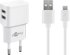 Goobay Micro-USB Dual-Ladeset 12W, weiß