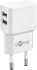 Goobay Micro-USB Dual-Ladeset 12W, weiß