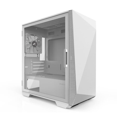 Zalman Z1 Iceberg, weiß, Glasfenster