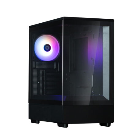 Zalman P10, schwarz, Glasfenster