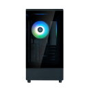 Zalman P10, schwarz, Glasfenster