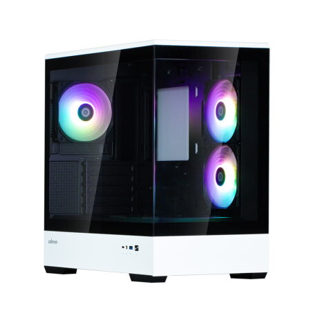 Zalman P30 BW, weiß/schwarz, Glasfenster