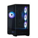 Zalman P50 DS schwarz, Glasfenster