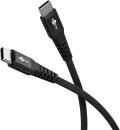 Goobay Kabel USB-C > USB-C Textil schwarz, 0.5m