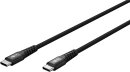 Goobay Kabel USB-C > USB-C Textil schwarz, 0.5m