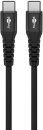 Goobay Kabel USB-C > USB-C Textil schwarz, 2m