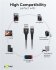 Goobay Kabel USB-C > USB-A Textil schwarz, 0.5m