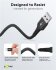 Goobay Kabel USB-C > USB-A Textil schwarz, 2m