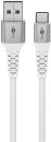 Goobay Kabel USB-C > USB-A Textil weiß, 0.5m