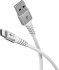 Goobay Kabel USB-C > USB-A Textil weiß, 0.5m