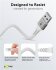 Goobay Kabel USB-C > USB-A Textil weiß, 0.5m