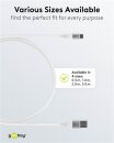 Goobay Kabel USB-C > USB-A Textil weiß, 3m