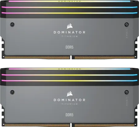 DDR5-6000 64GB Corsair Dominator Titanium RGB grau DIMM Kit (2x32GB)