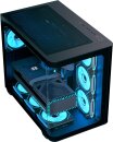 AeroCool P500C Black, Glasfenster