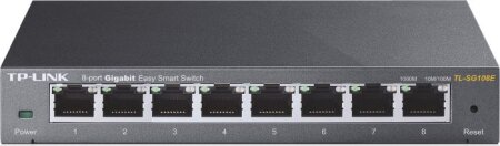 TP-Link TL-SG108E Desktop Gigabit Easy Smart Switch, 8x RJ-45