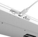 Sharkoon OfficePal K30W Wireless Keyboard, weiß, USB, DE