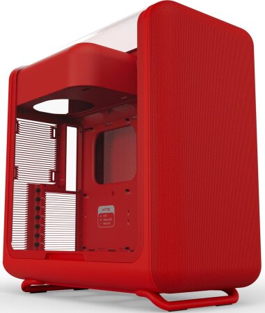 Hyte X50 Wild Cherry, rot, Glasfenster