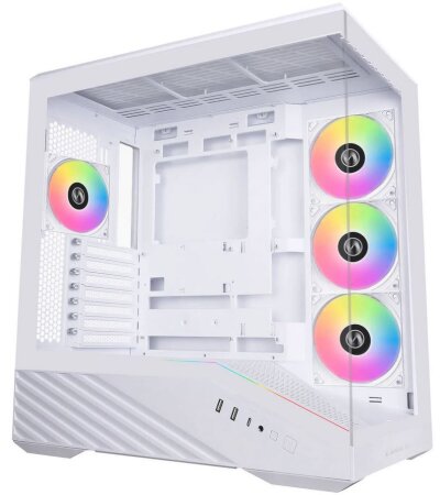 Lian Li Vector V100, weiß, inkl. Lüfter, Glasfenster