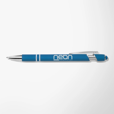 Stylus Pen Eingabestift und Kugelschreiber für Smartphone & Tablet, blau