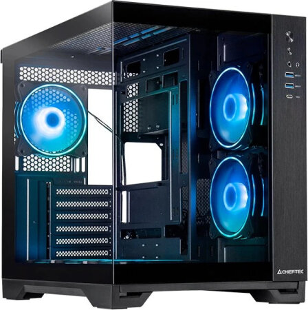 Chieftec Visio, schwarz, Glasfenster