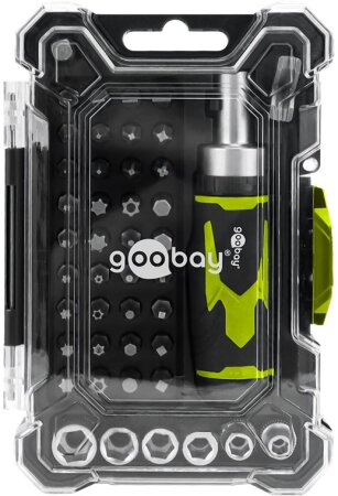 Goobay Schraubendreher-Set mit 43-tlg. Bitsatz