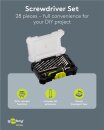 Goobay Schraubendreher-Set mit 26-tlg. Bitsatz