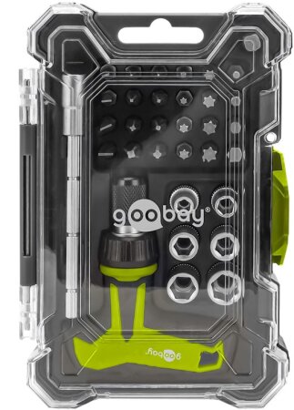 Goobay Schraubendreher-Set mit 30-tlg. Bitsatz