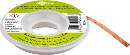 Goobay Entlötlitze 2mm/1.5m