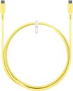 Goobay Kabel USB-C > USB-C Silikon gelb, 1.5m