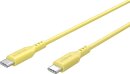 Goobay Kabel USB-C > USB-C Silikon gelb, 1.5m