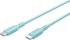 Goobay Kabel USB-C > USB-C Silikon türkis, 1.5m