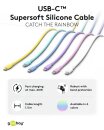 Goobay Kabel USB-C > USB-C Silikon blau, 1.5m
