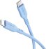 Goobay Kabel USB-C > USB-C Silikon blau, 1.5m
