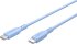 Goobay Kabel USB-C > USB-C Silikon blau, 1.5m