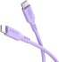 Goobay Kabel USB-C > USB-C Silikon lila, 1.5m