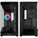 Lian Li Vector V100 Mini, schwarz, inkl. Lüfter, Glasfenster