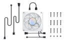 Alphacool Apex Stealth Metall Aurora Lüfter Chrome 2600rpm (120x120x25mm)