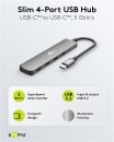 Goobay Slim 4-Port USB-Hub, USB-C > USB-C