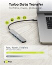 Goobay Slim 4-Port USB-Hub, USB-C > USB-A
