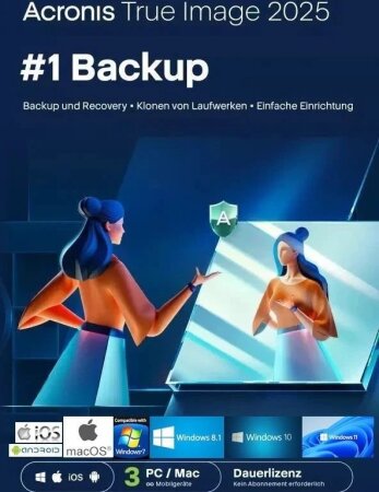 Acronis True Image 2025, 3 User, ESD (multilingual) (PC/MAC)