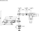 Goobay Monitorhalterung mit Laptop-Arm Flex