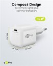 Goobay Ladeadapter 230V > USB-C PD Nano GaN 30W weiß