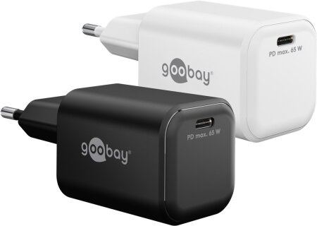 Goobay Ladeadapter 230V > USB-C PD Nano GaN 65W schwarz