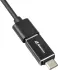 Sharkoon 3-Port Aluminium Hub schwarz, RJ-45, USB-A 3.0/USB-C 3.0