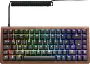 Sharkoon Skiller SGK50 S3 Wood PBT, schwarz, LEDs RGB,...