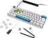 Sharkoon Skiller SGK50 S4 Gen2 PBT, White, LEDs RGB, hot-swap, Gateron G Pro 3.0 YELLOW, USB, DE