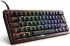Sharkoon Skiller SGK50 S4 Gen2 Wood PBT, holz/schwarz, LEDs RGB, hot-swap, Gateron G Pro 3.0 YELLOW, USB, DE