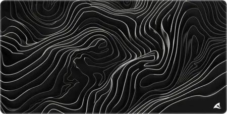 Sharkoon Skiller SGP40 D15, Mouse Mat, 1000x500mm, Topographic Map schwarz/weiß