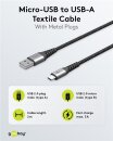 Goobay Kabel USB-A > Micro-USB-B 0.5m